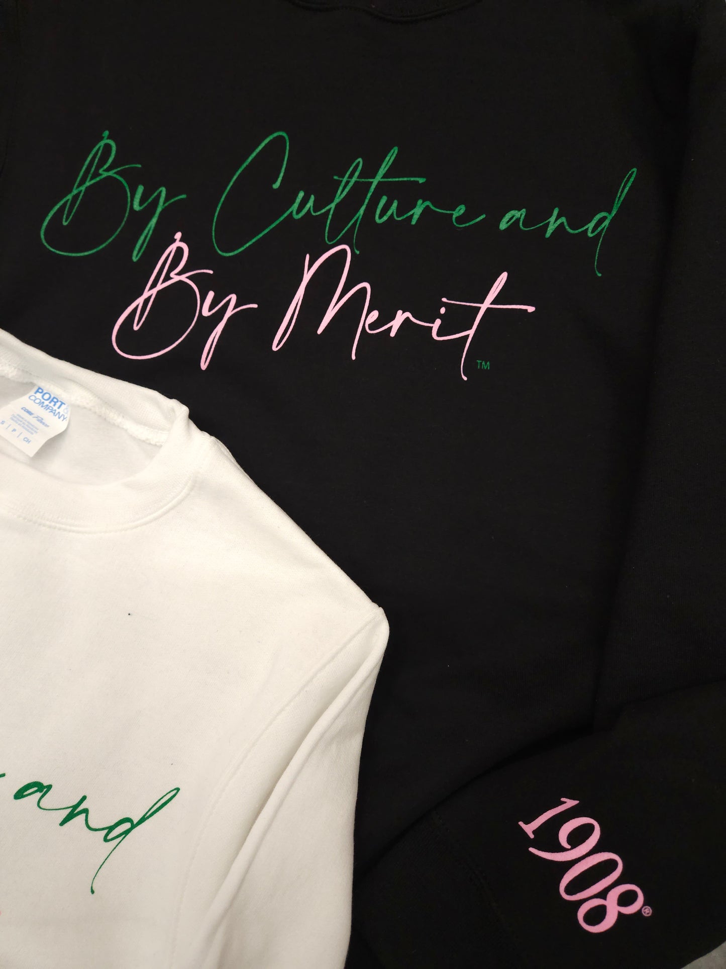 Alpha Kappa Alpha By Culture & By Merit Crewneck Sweatshirt