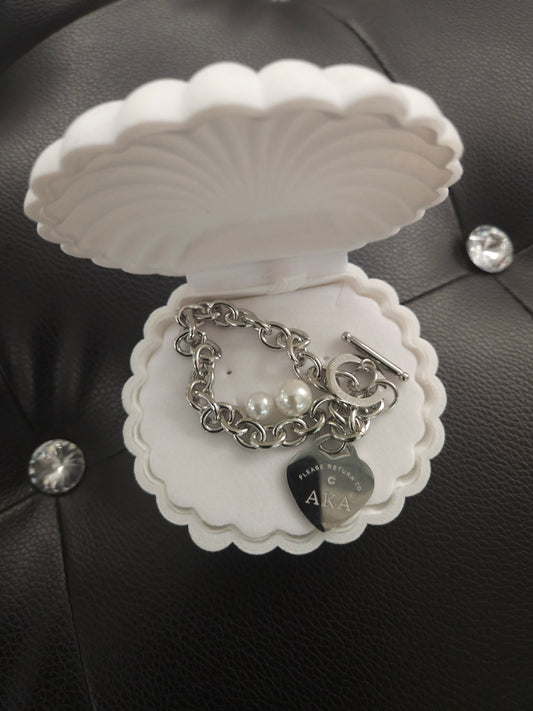 Alpha Kappa Alpha Chain Link Bracelet