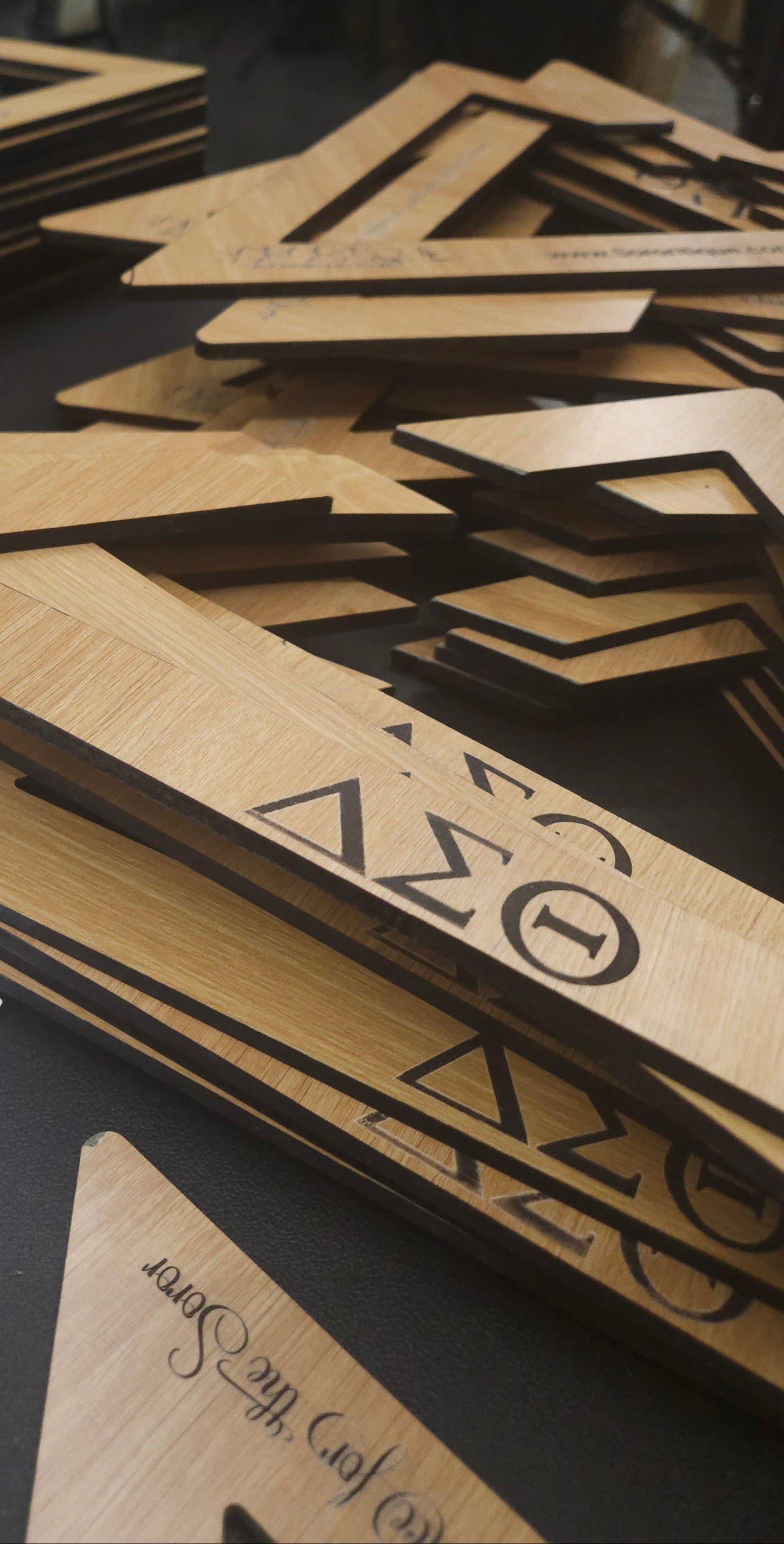 Delta Sigma Theta Wooden Triangle Hanger