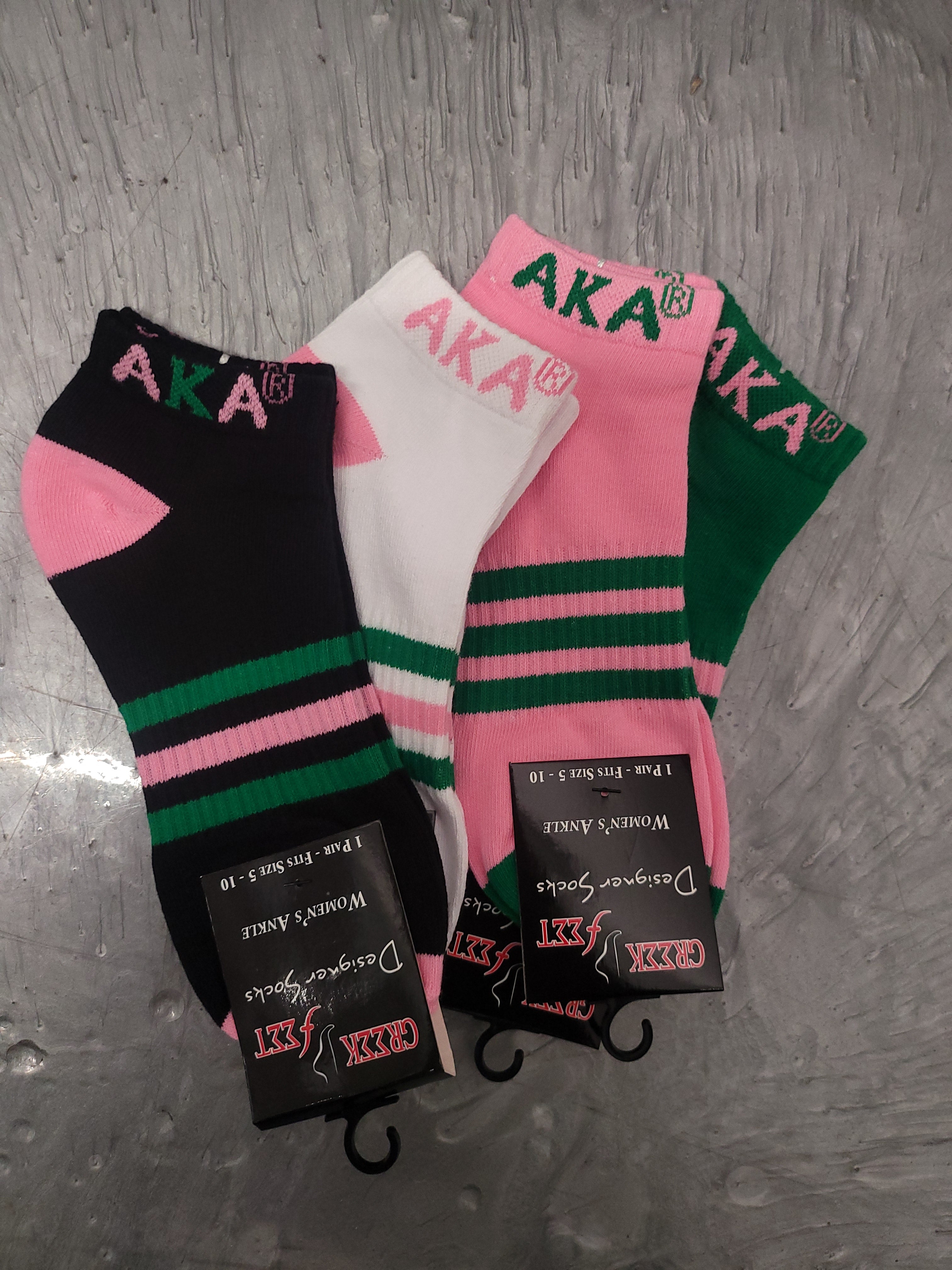 Alpha Kappa Alpha Anklesock