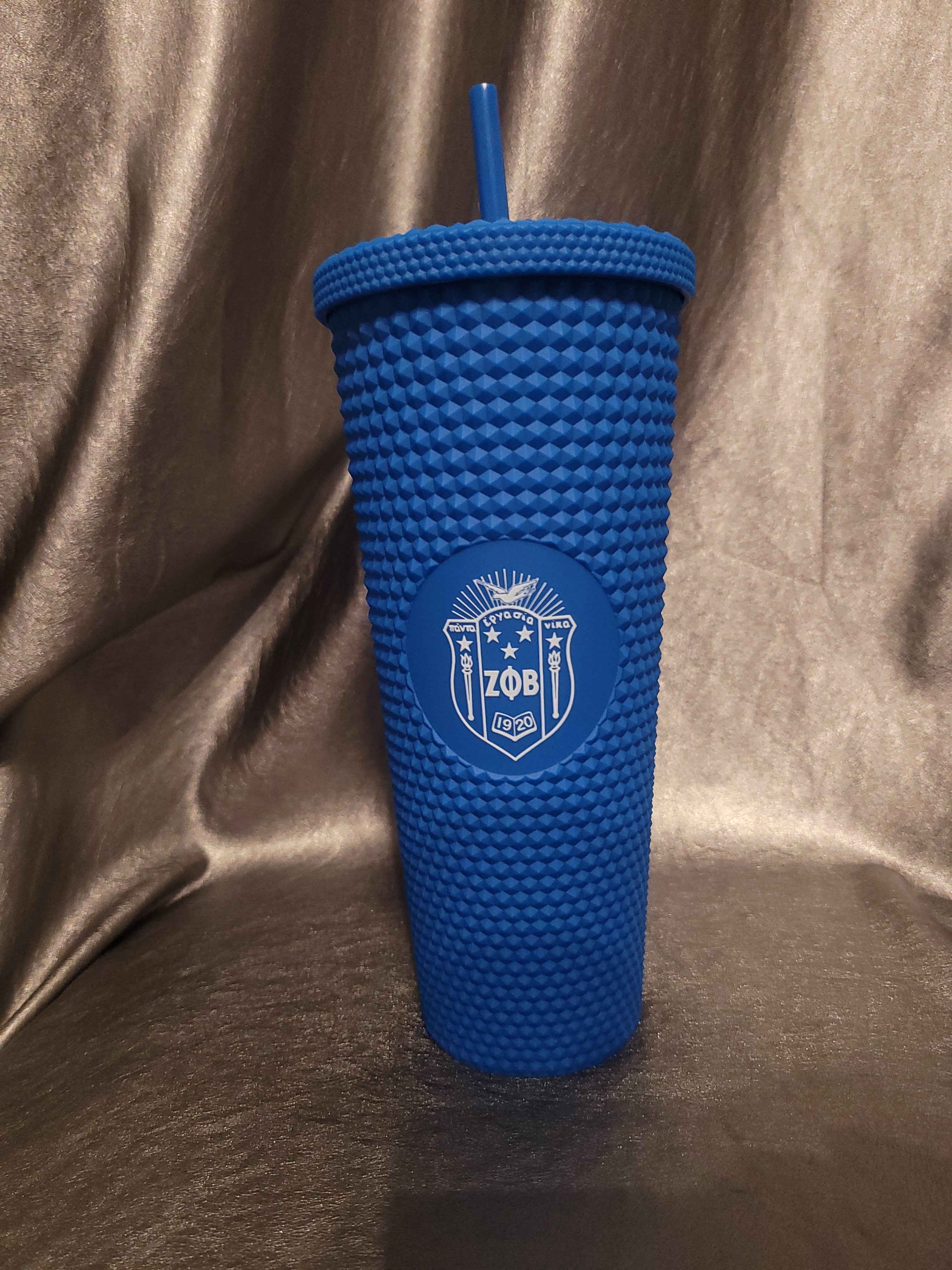 Zeta Phi Beta Royal Blue tall tumbler