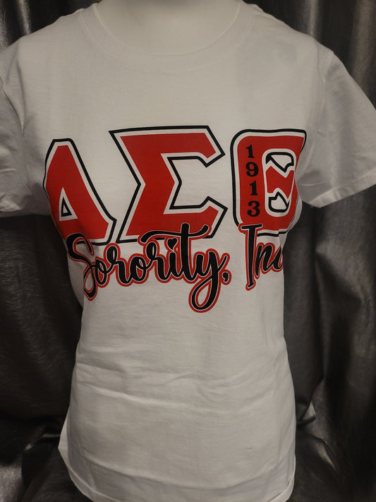 Delta Sigma Theta cursive T-shirt