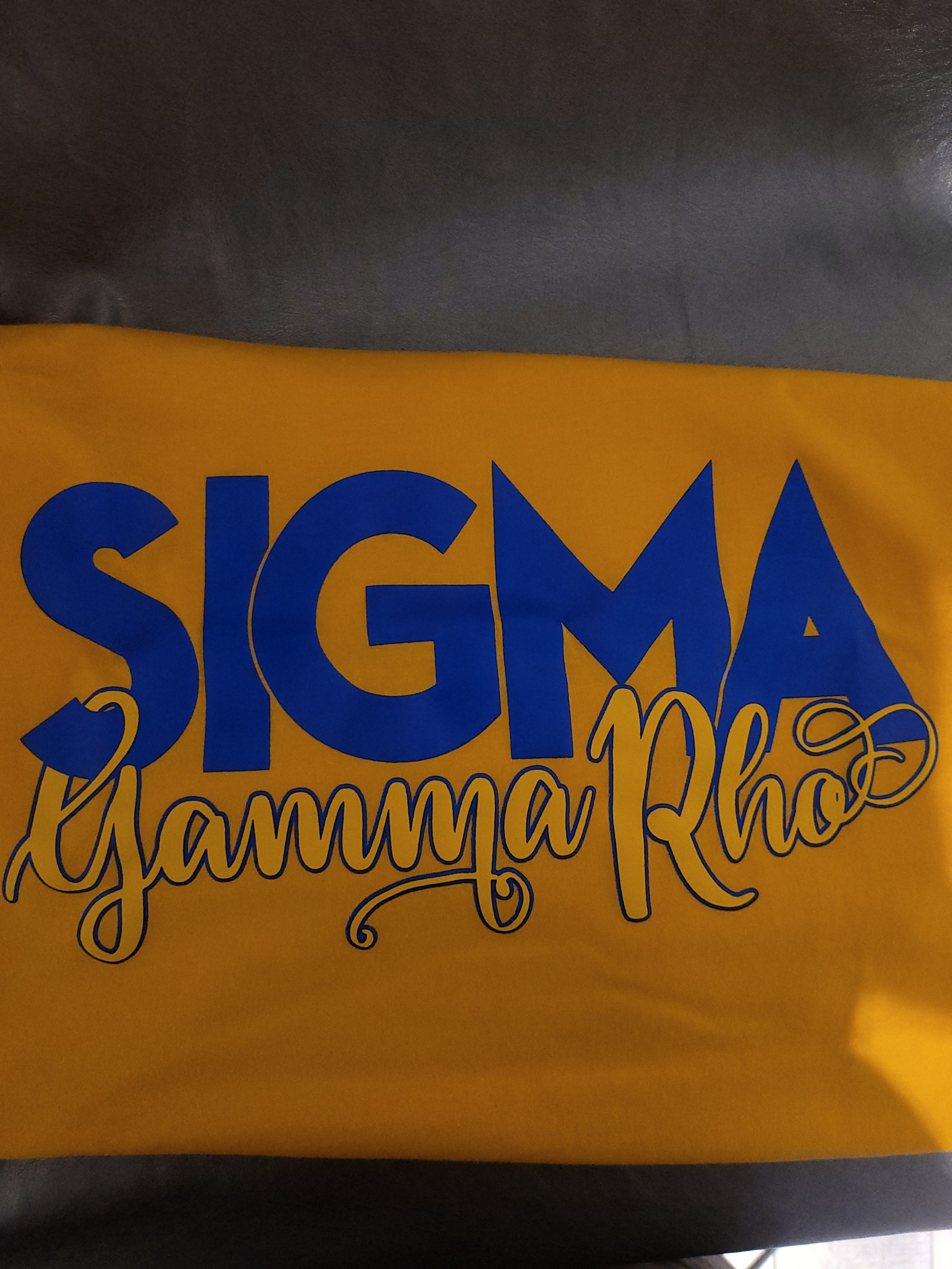 Sigma Gamma Rho (Blue and Gold) T-shirt