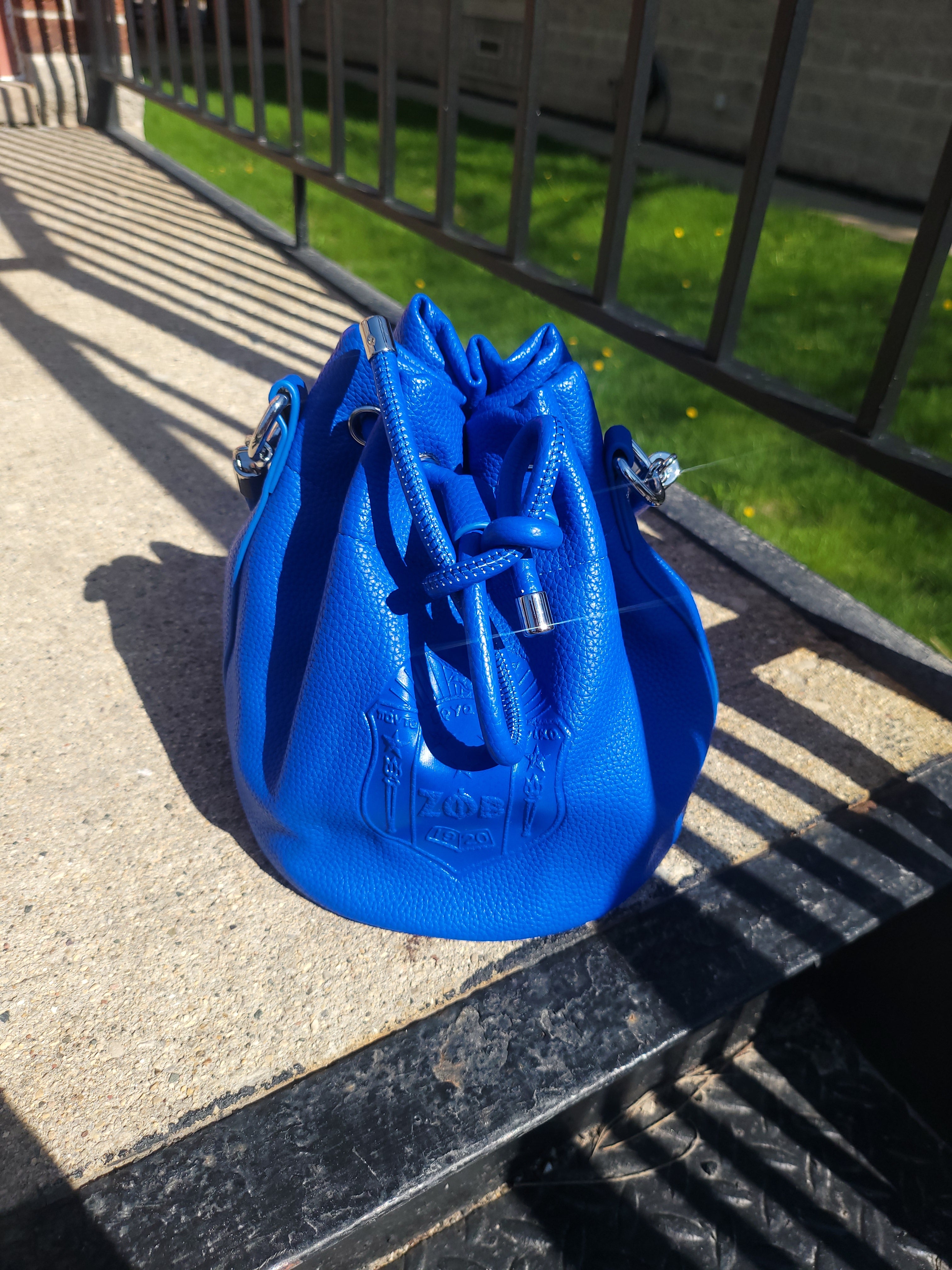 Zeta Phi Beta drawstring purse