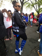 Zeta Phi Beta Knee High Sock Designer print