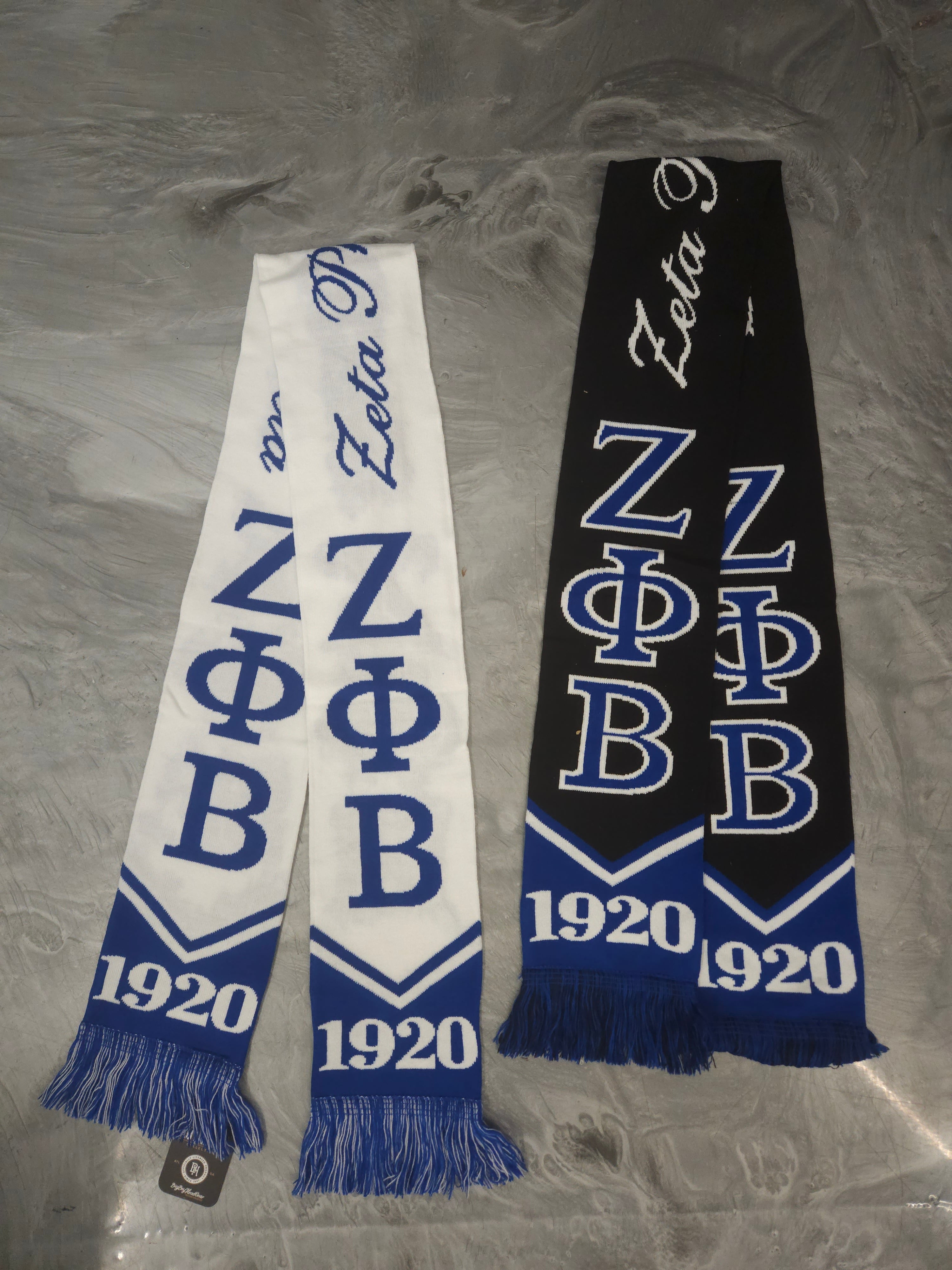 Zeta Phi Beta winter scarf