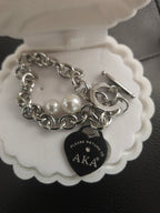 Alpha Kappa Alpha Chain Link Bracelet