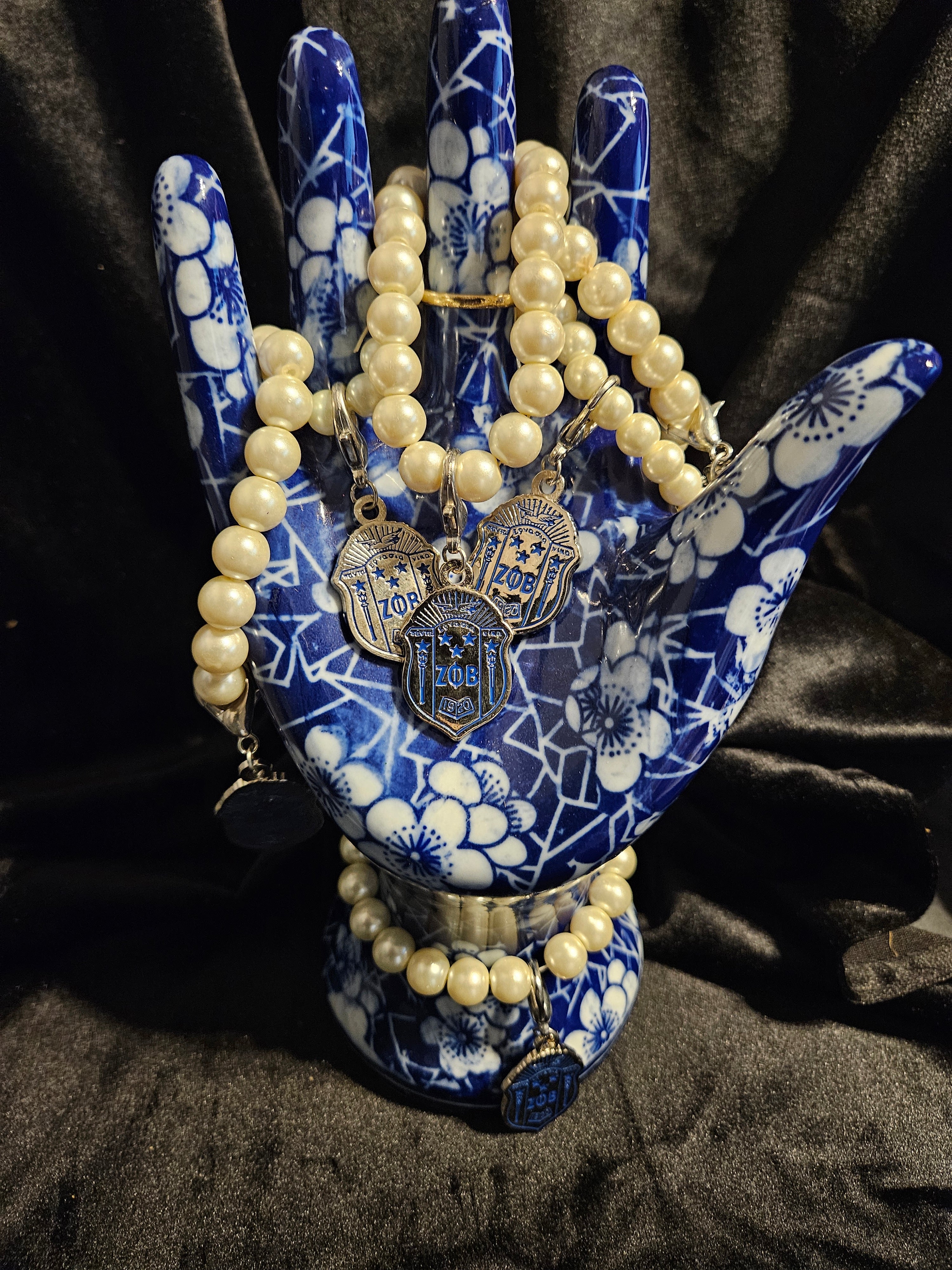Zeta Phi Beta Pearl Bracelet