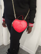 Delta Sigma Theta Heart Crossbody Purse