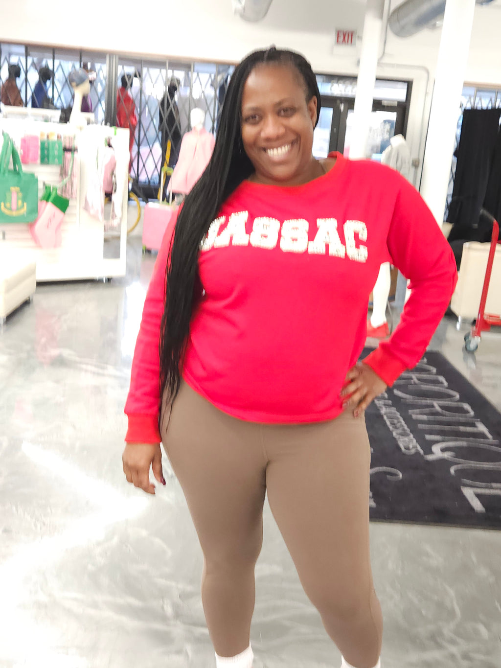 Pearl Letters Sweatshirt (JASSAC)