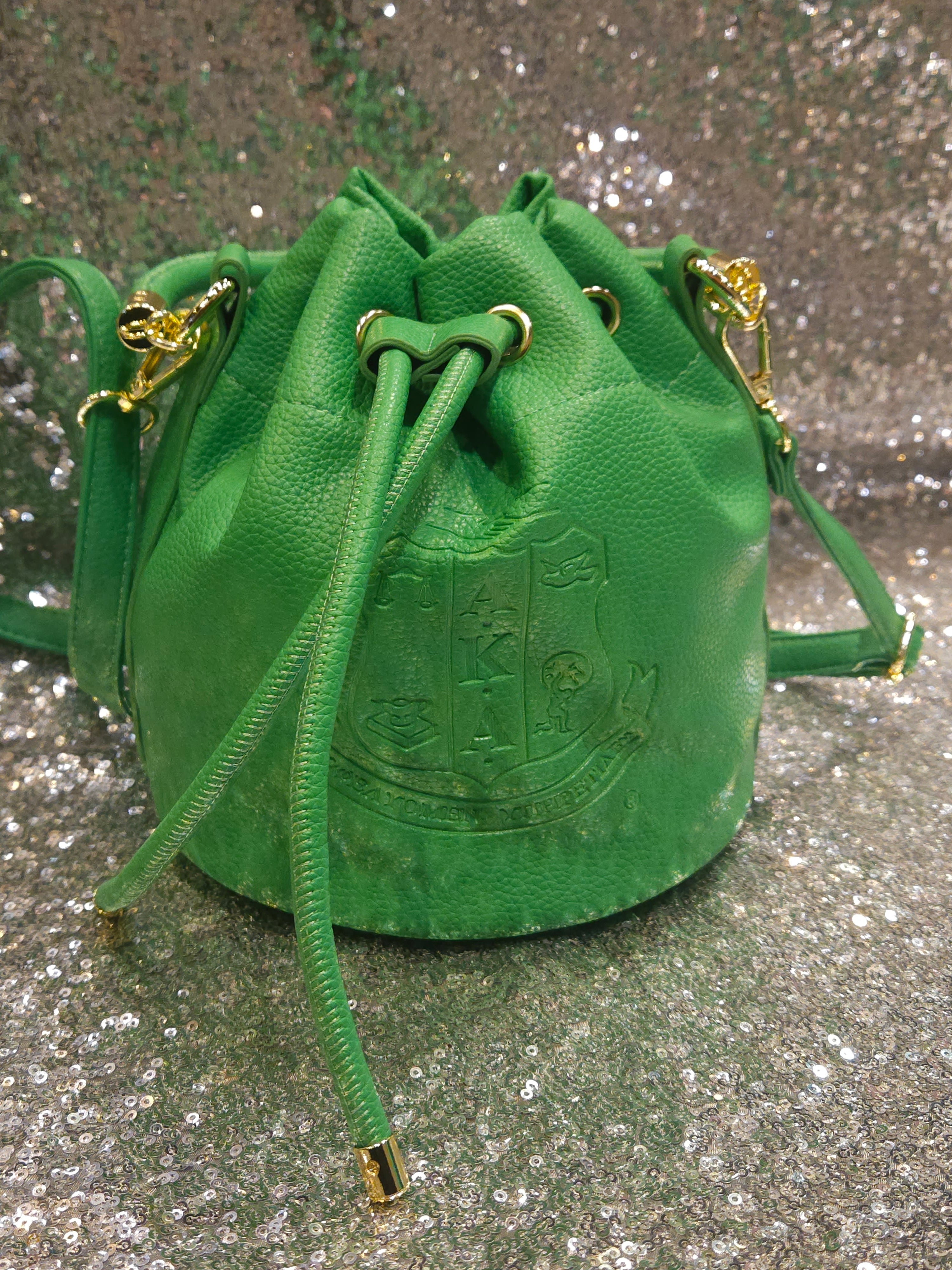 Alpha Kappa Alpha drawstring-purse