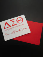 Delta Sigma Theta Custom Notecards Set of 10 with Envelopes