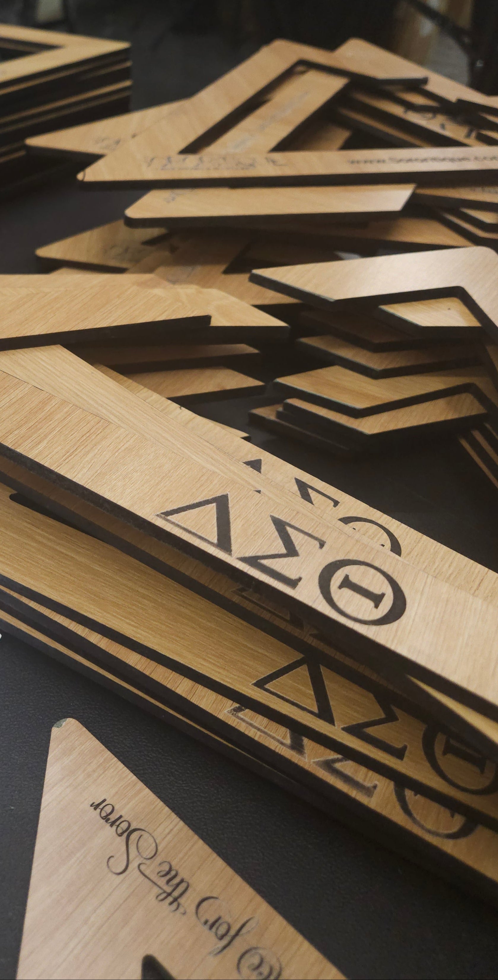 Delta Sigma Theta Wooden Triangle Hanger