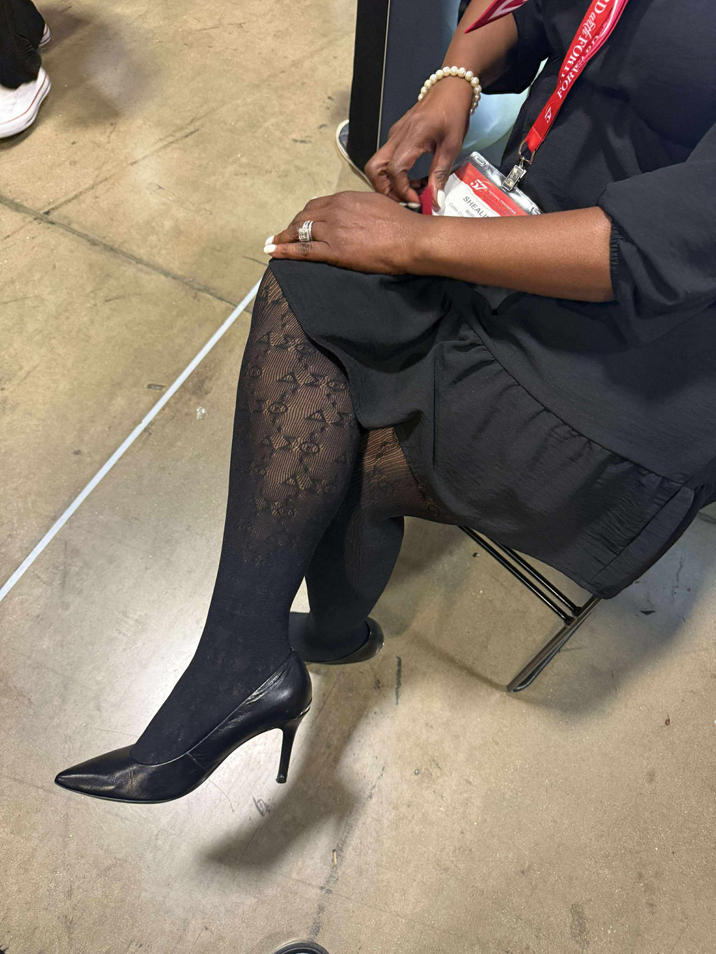 Delta Sigma Theta Fishnet Hosiery