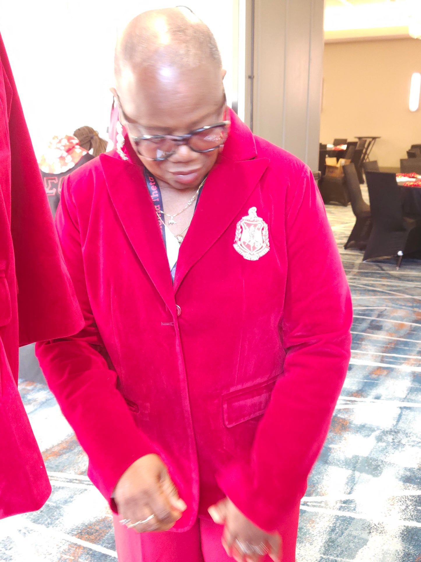 Delta Sigma Theta Velvet blazer