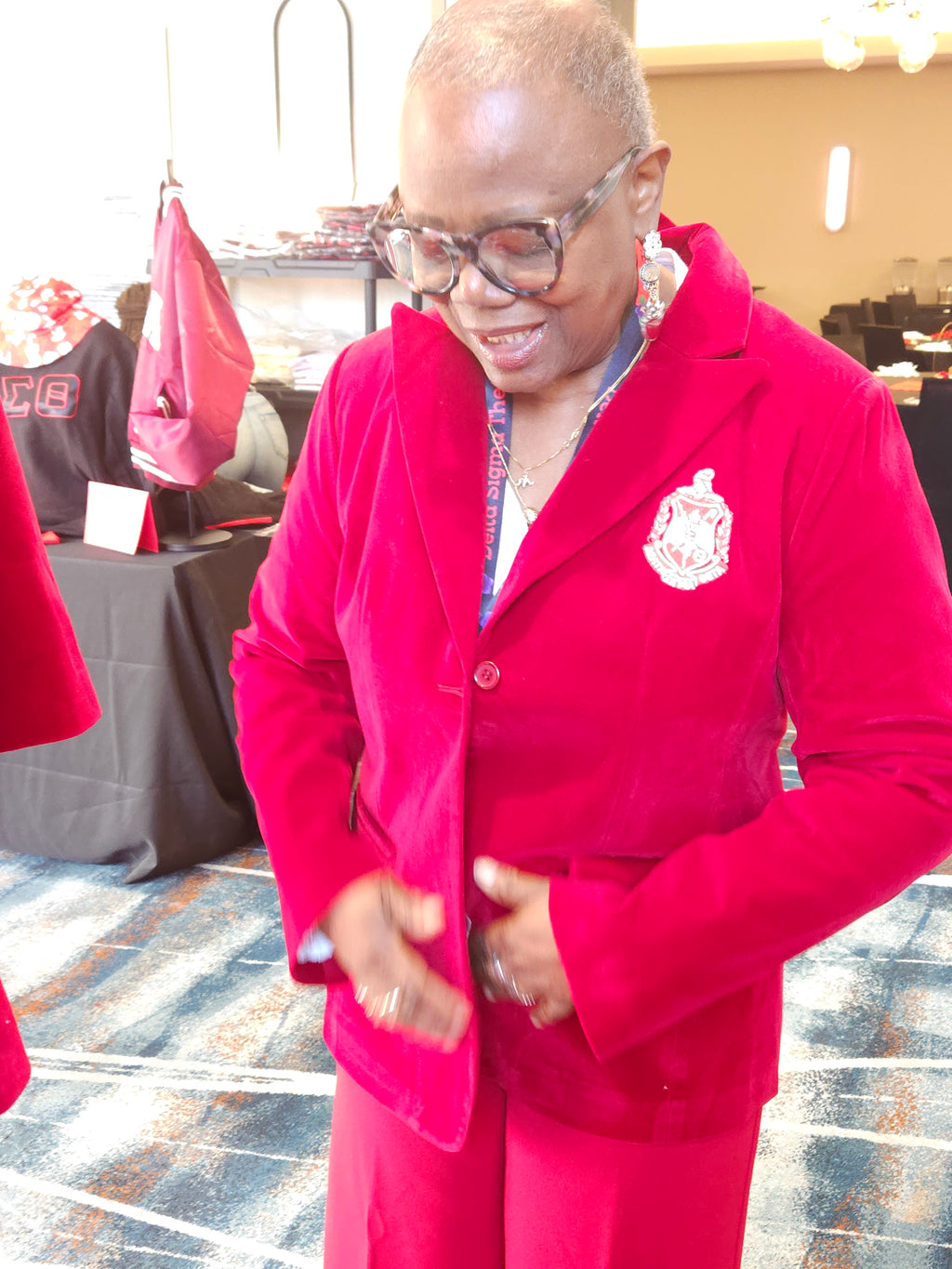Delta Sigma Theta Velvet blazer
