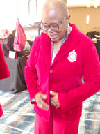 Delta Sigma Theta Velvet blazer