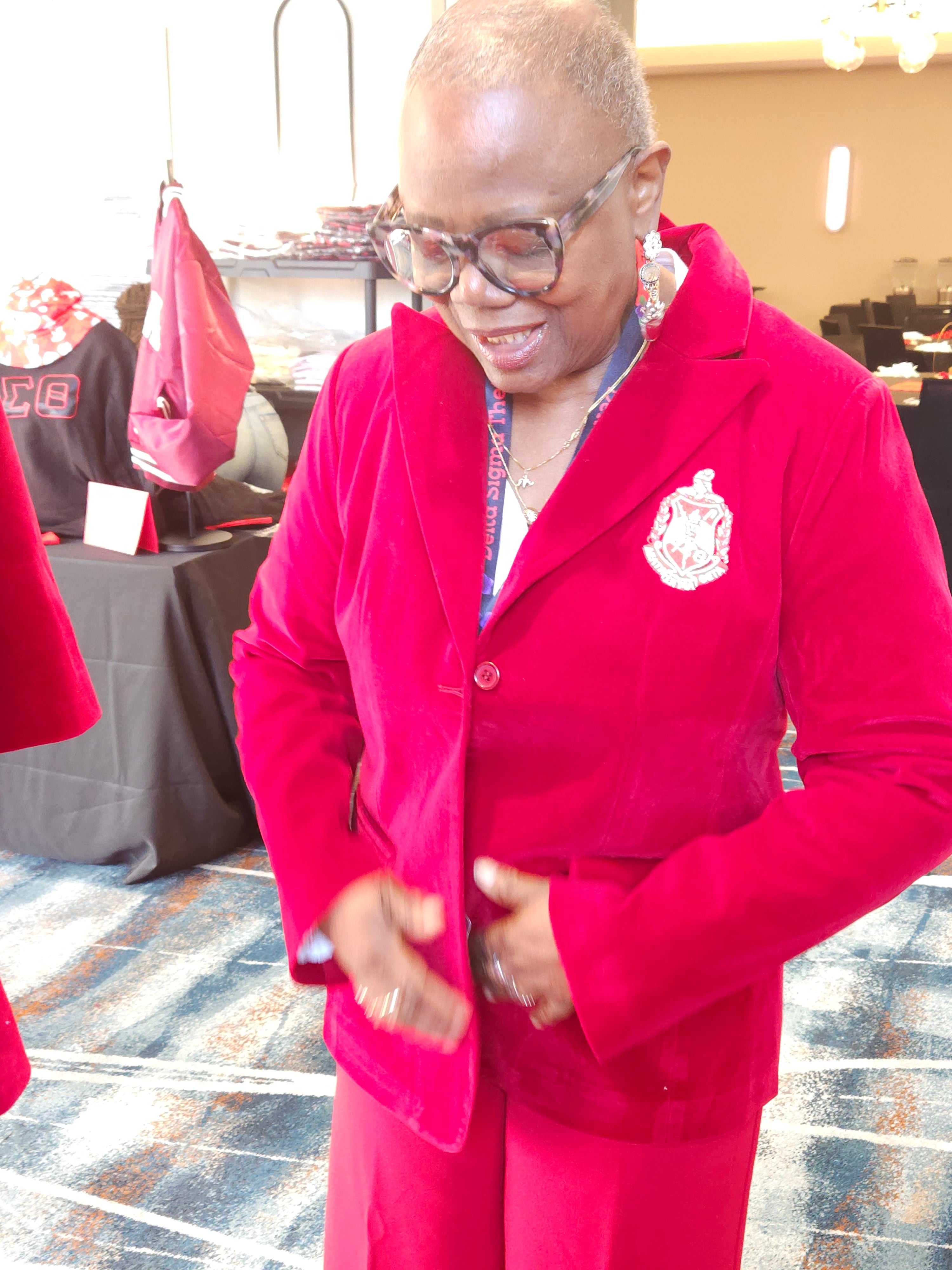 Delta Sigma Theta Velvet blazer