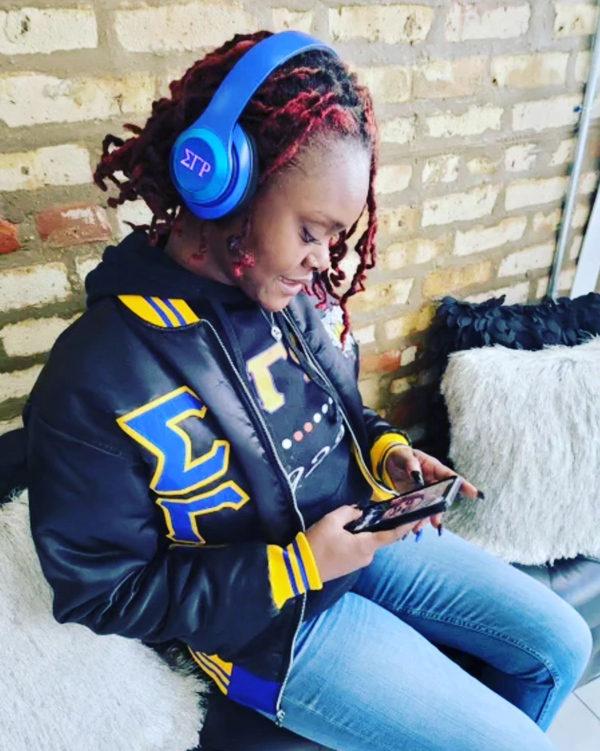 Sigma Gamma Rho Blu Tooth Headphones