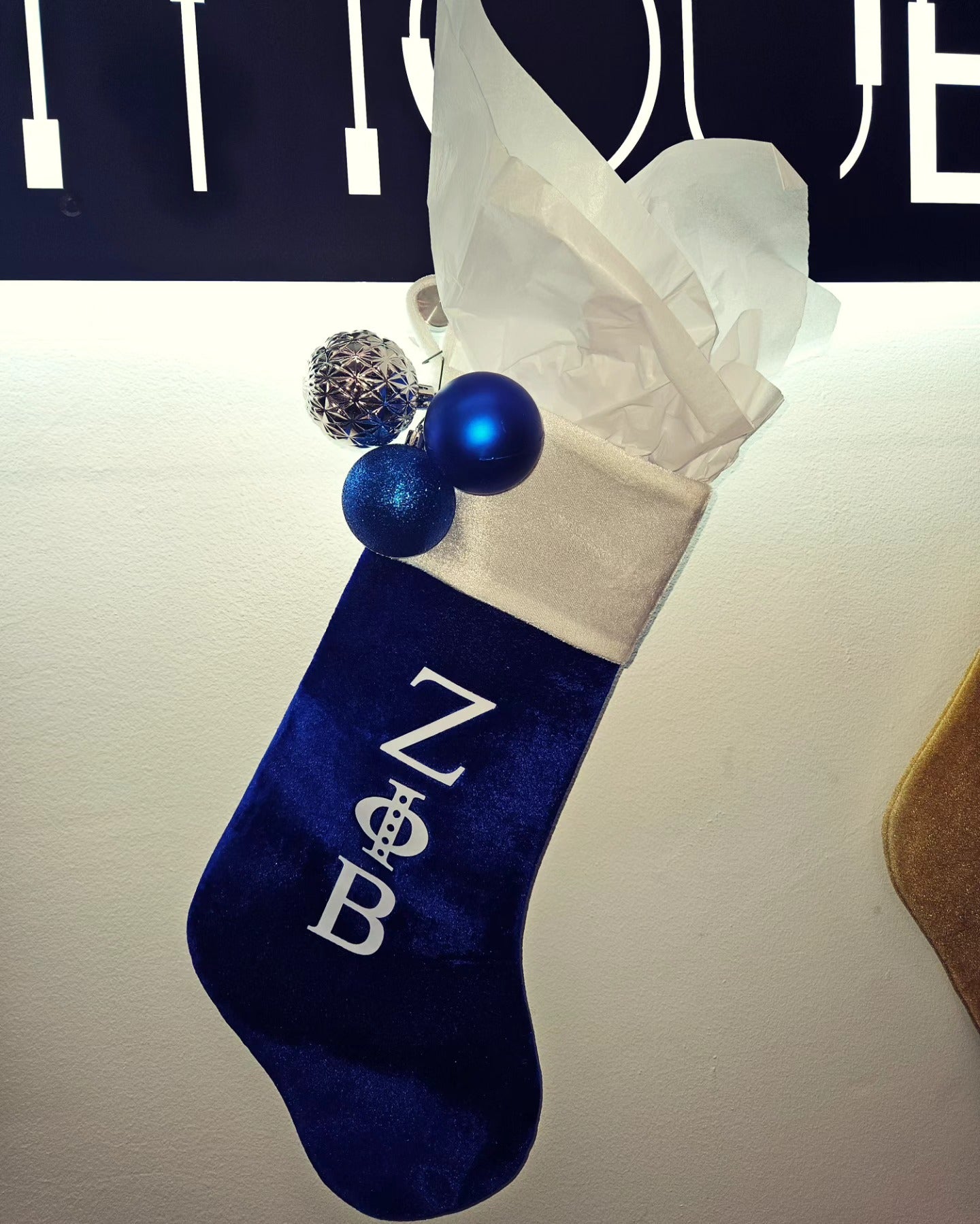 Zeta Phi Beta Xmas stocking