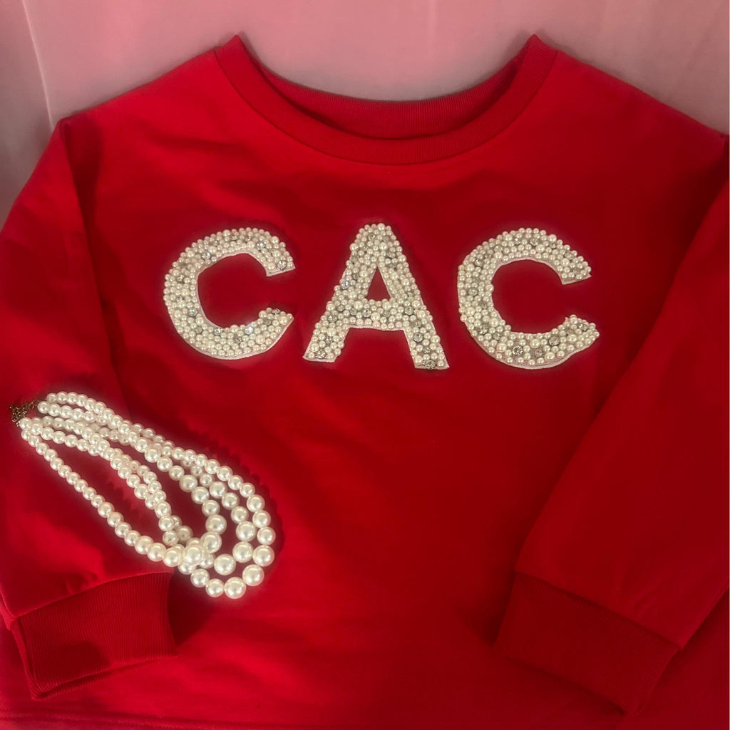 Pearl Letters Sweatshirt (CAC)
