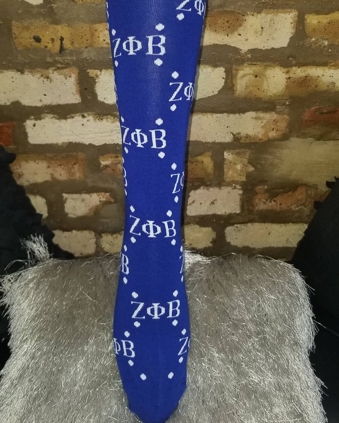 Zeta Phi Beta Knee High Sock Designer print
