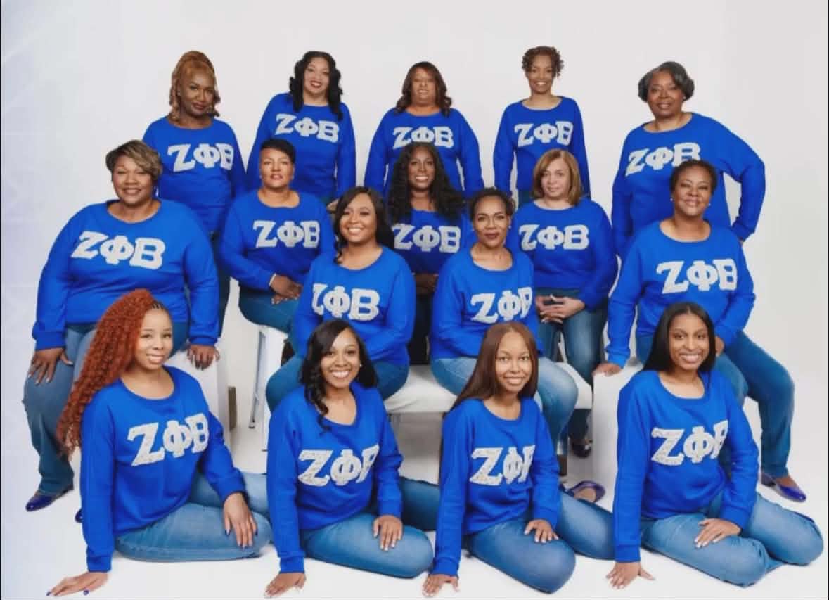 Zeta Phi Beta Pearl Letters Sweatshirt
