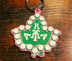 Alpha Kappa Alpha silicone keychain