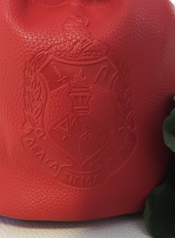 Delta Sigma Theta Drawstring crossbody